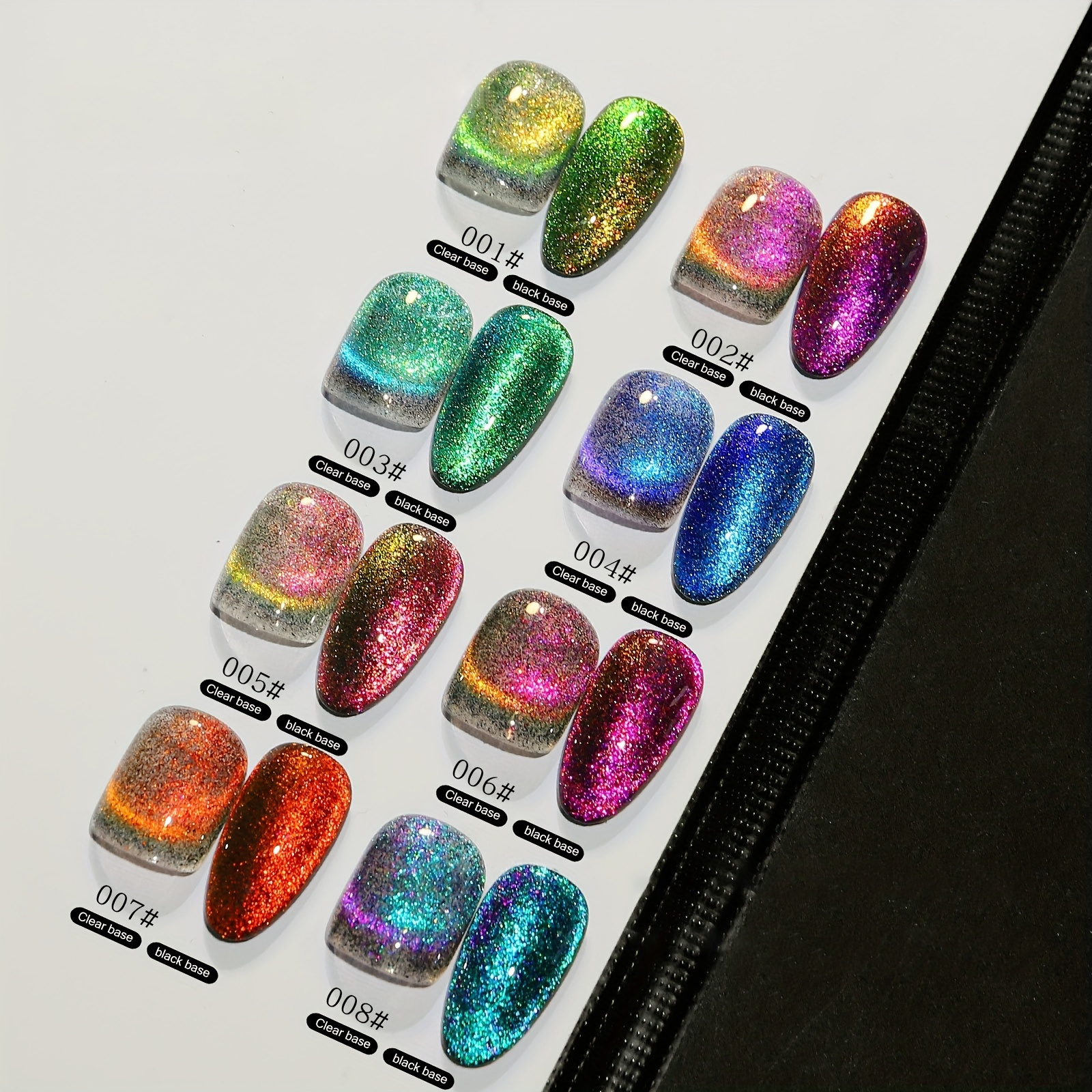 Twilight~! 3D Magic Top Coat, Precious Minerals (Cat Eye Nail Gel Polish  Chameleon UV LED Shining )