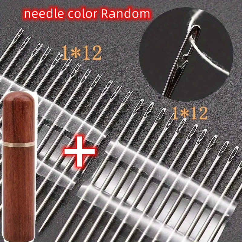 Blind Needle Self Threading Needles Hand Sewing Needles With - Temu