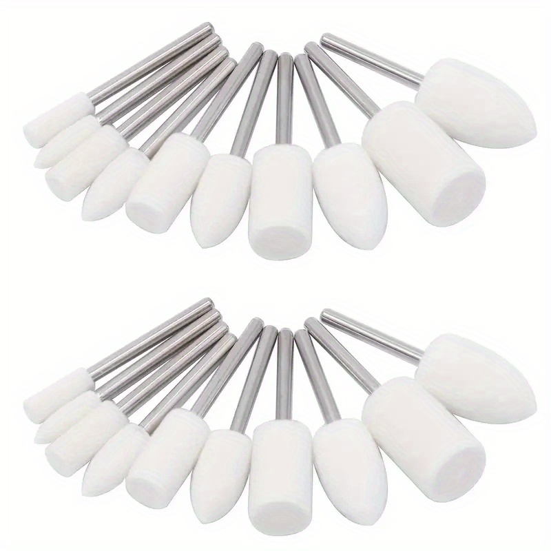 100pcs Assorted Shape Polishing Bits Buffing Wheel Drill Accessories