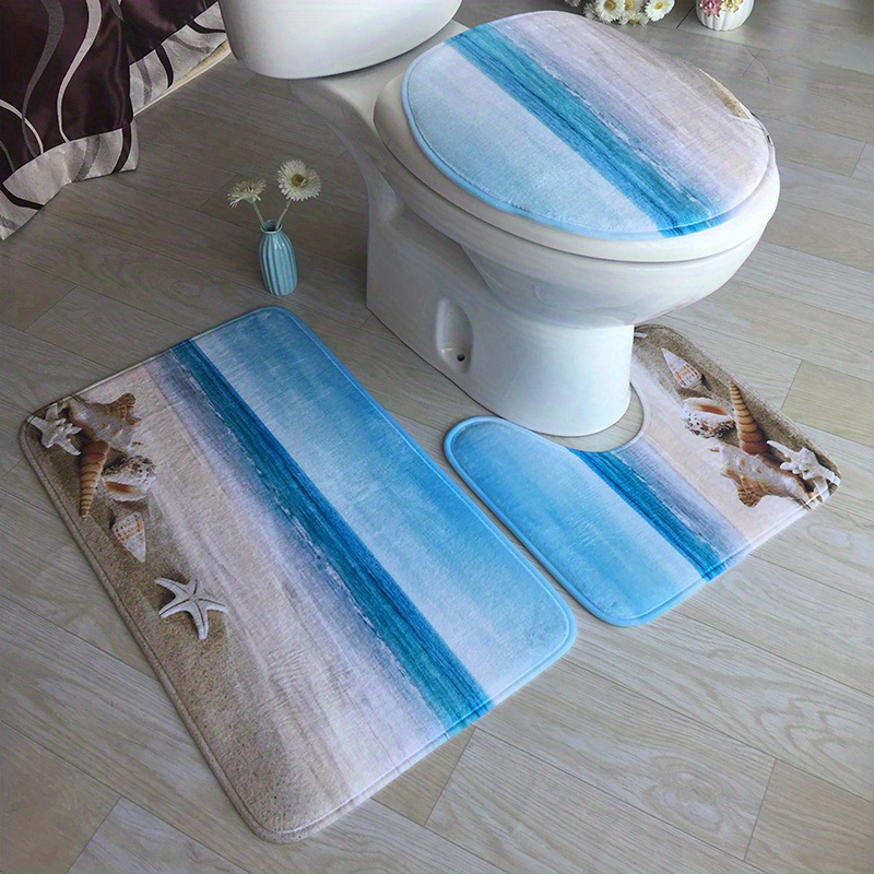 Bathroom Rugs Set Ultra Soft Non slip Bath Rug And Absorbent - Temu