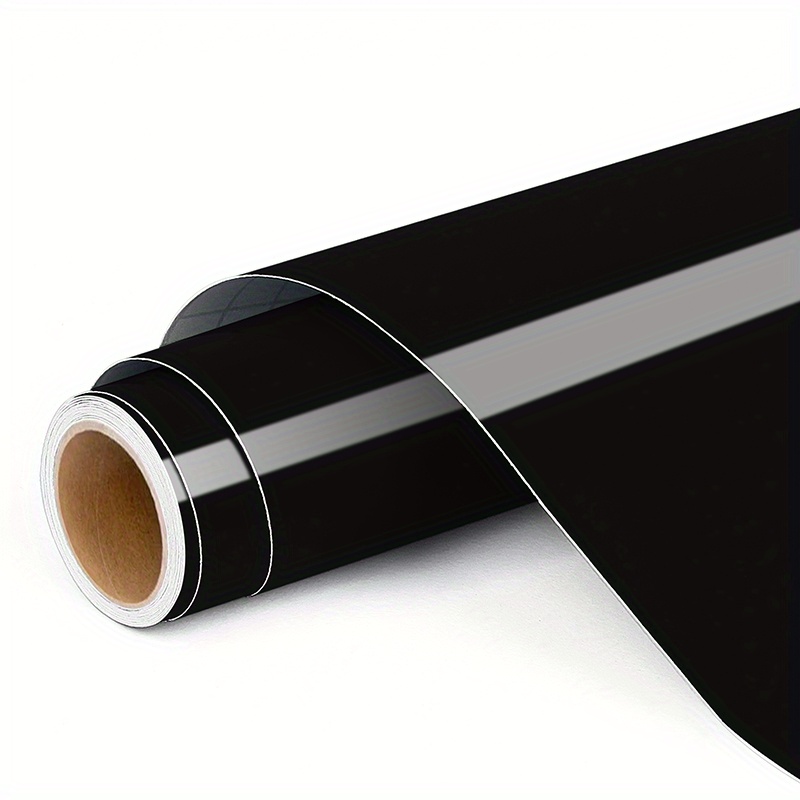 1 rouleau de vinyle autocollant noir pour les projets de - Temu France