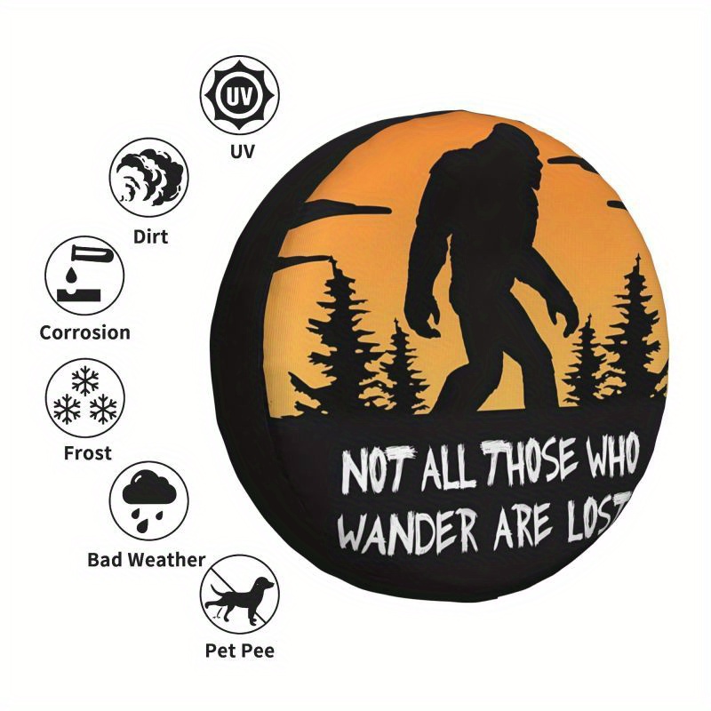 Not All Drifters Are Lost The Spare Tire Cover Is Dustproof Waterproof And  Dustproof The Tire Cover Is Suitable For Trailers Rvs And Suvs Automotive  Temu Belgium