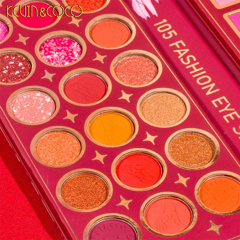 105 Color Eyeshadow Palette Long lasting Pearly Glitter Temu