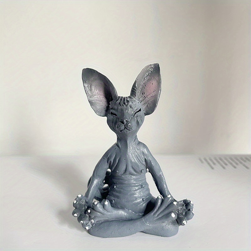 Sphynx Resin Hairless Cat Figurine, Hairless Cat Model, Statue For Home  Decor