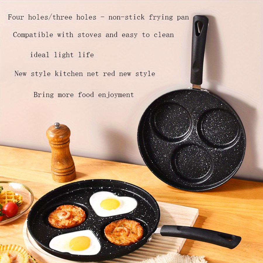 Nonstick Frying Pan, Non Stick 3 Section Skillet, Egg Fry Pan