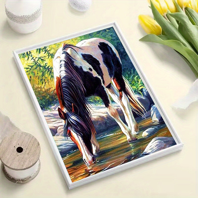 Horse Diy Diamond Painting Large Size Diamond Art Horse Animals