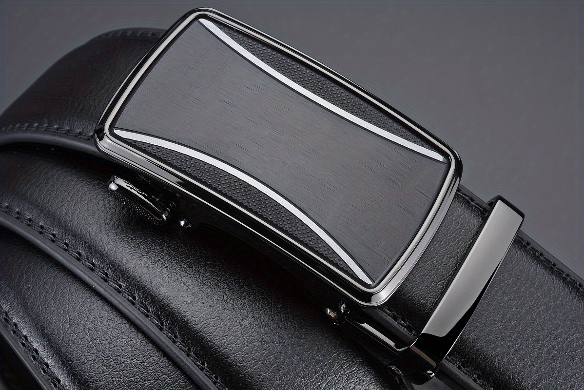 Men's Genuine Leather Belt Automatic Buckle Business Suit Waist