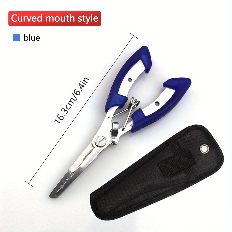 Clipper Tool Plastic Handle Stainless Steel Scissor Fishing Pliers Hook  Removers Bait Line Cutter