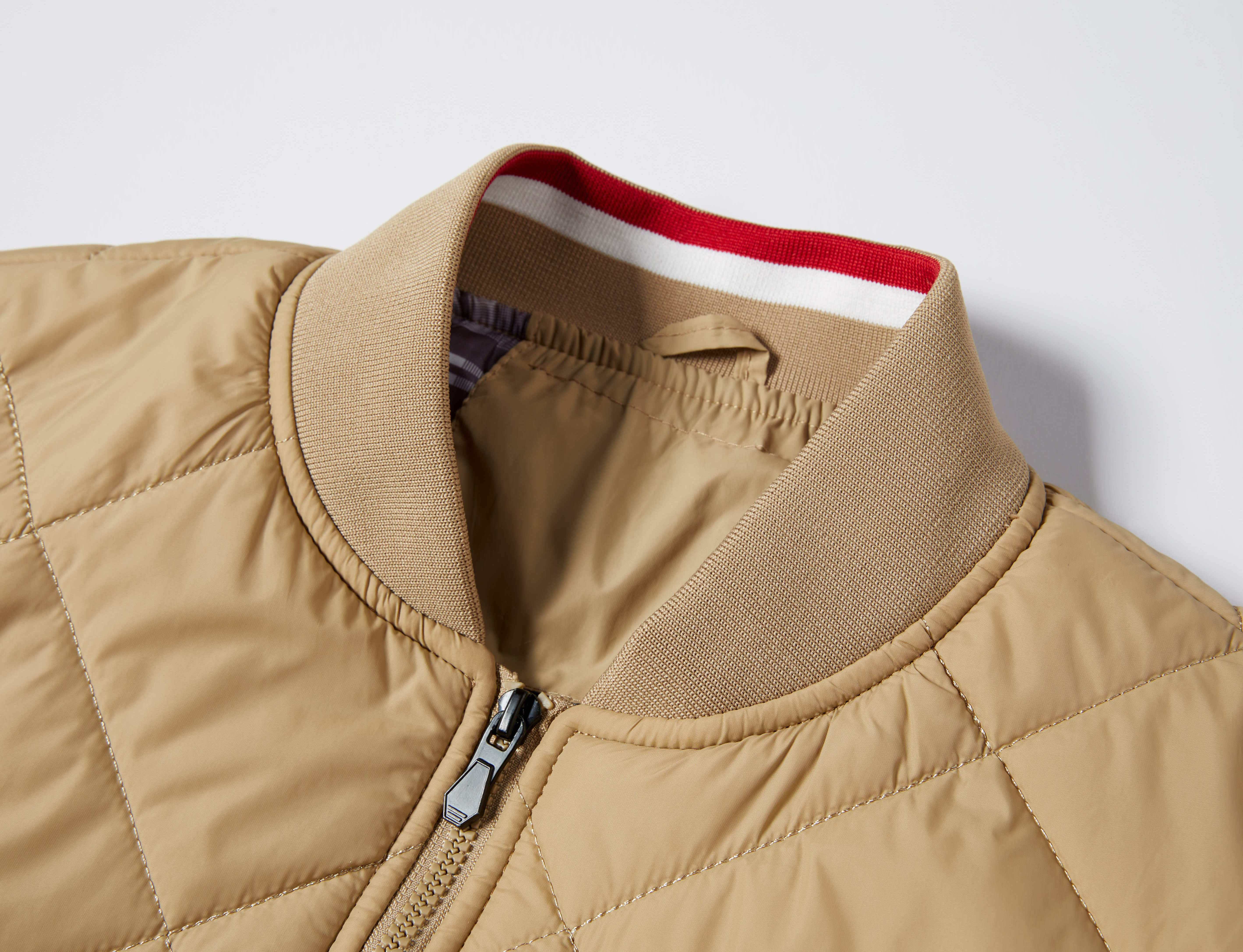 warm jack met opstaande kraag met ritszak, casual   gewatteerde jas met ritssluiting voor heren voor herfst en winter buiten details 15