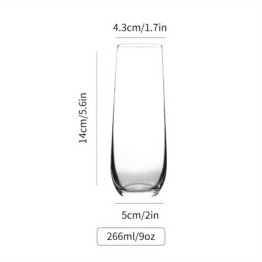 Clear Plastic Champagne Flutes Disposable Toasting Glasses For