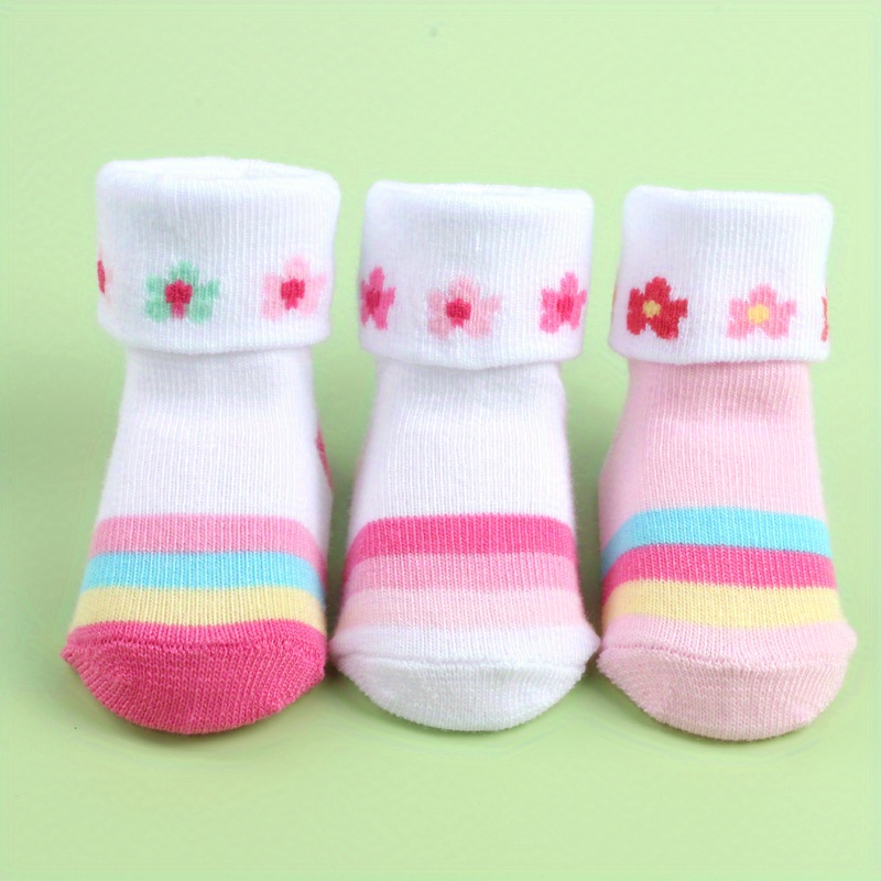 Cute Walk by Babyhug Knit Ankle Length Striped Socks With Star Design Pack of 3 - Red Black & Grey