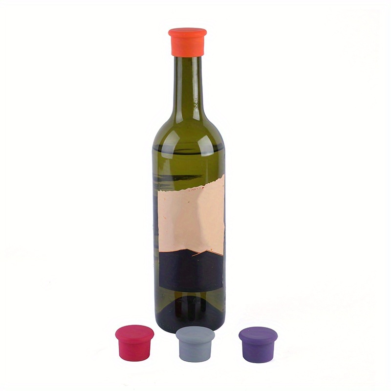 8 tapones de vino de silicona blanca para botellas de vino, tapones  reutilizables para botellas de vidrio de cerveza, reemplazo de corcho de  vino