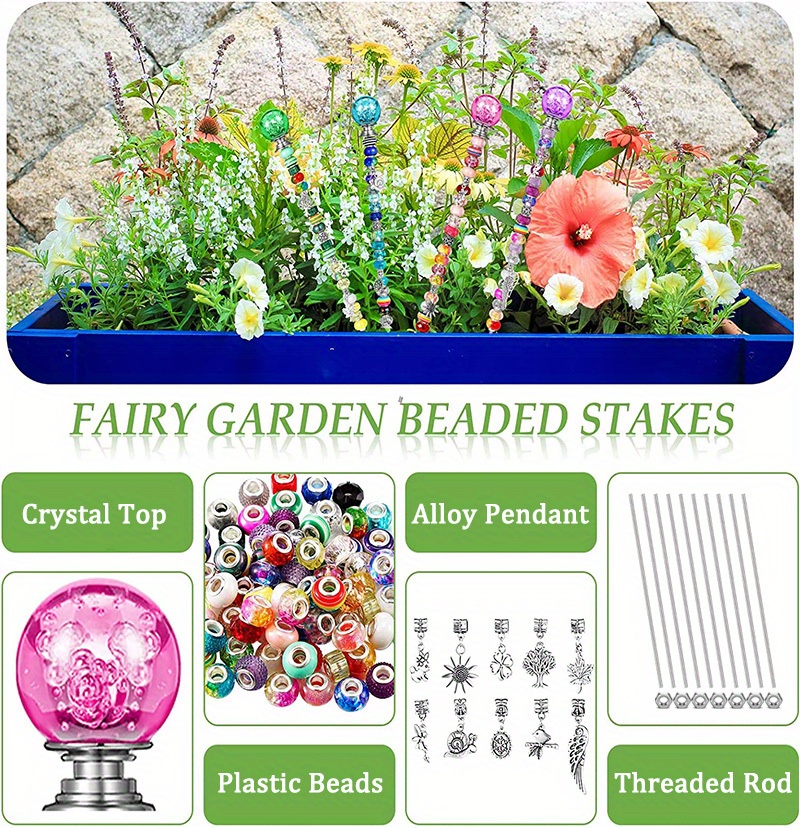 Attrape-Soleil en Cristal - Kit de piquets perlés Fairy Garden,Piquet de  Jardin Diamond-Global Decor pour Accessoires de Jardi[358] - Cdiscount  Jardin