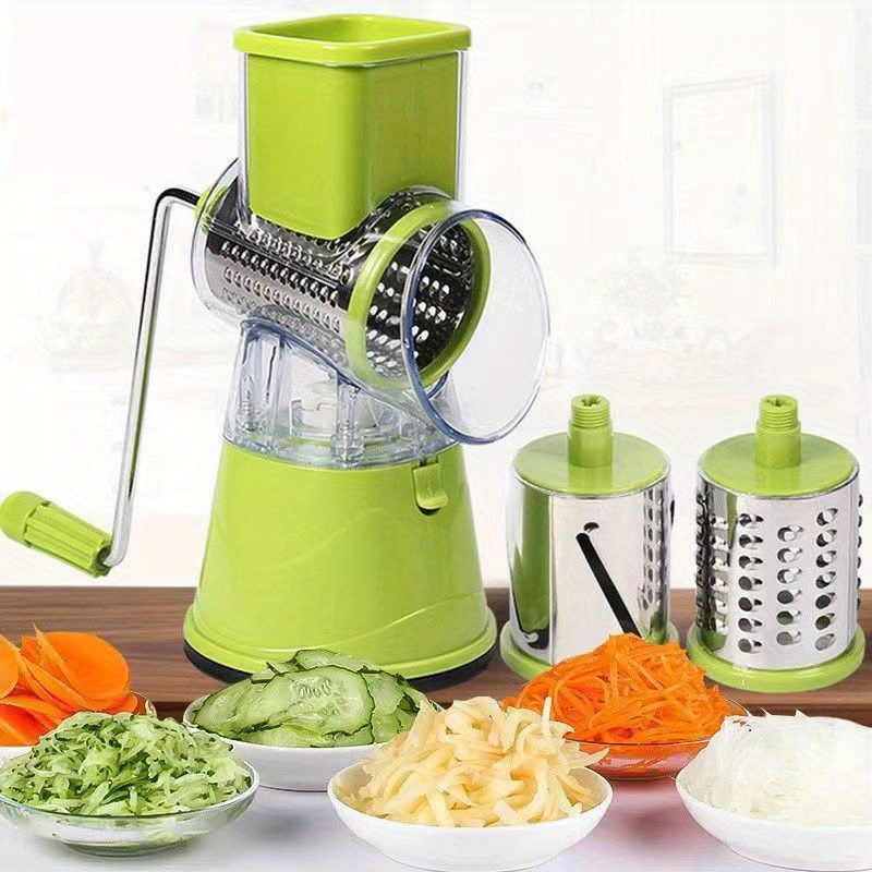 3 In 1 Manual Vegetable Slicer Roller multifunctional vegetable Cutter Food  Graters Potato Chopper Shredders Kitchen Accessories