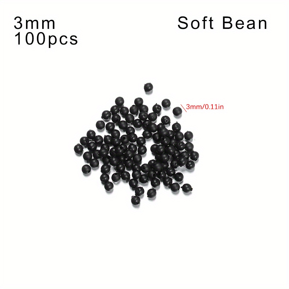 Premium Fishing Beads Space Stopper Soft Hard Round Beans - Temu