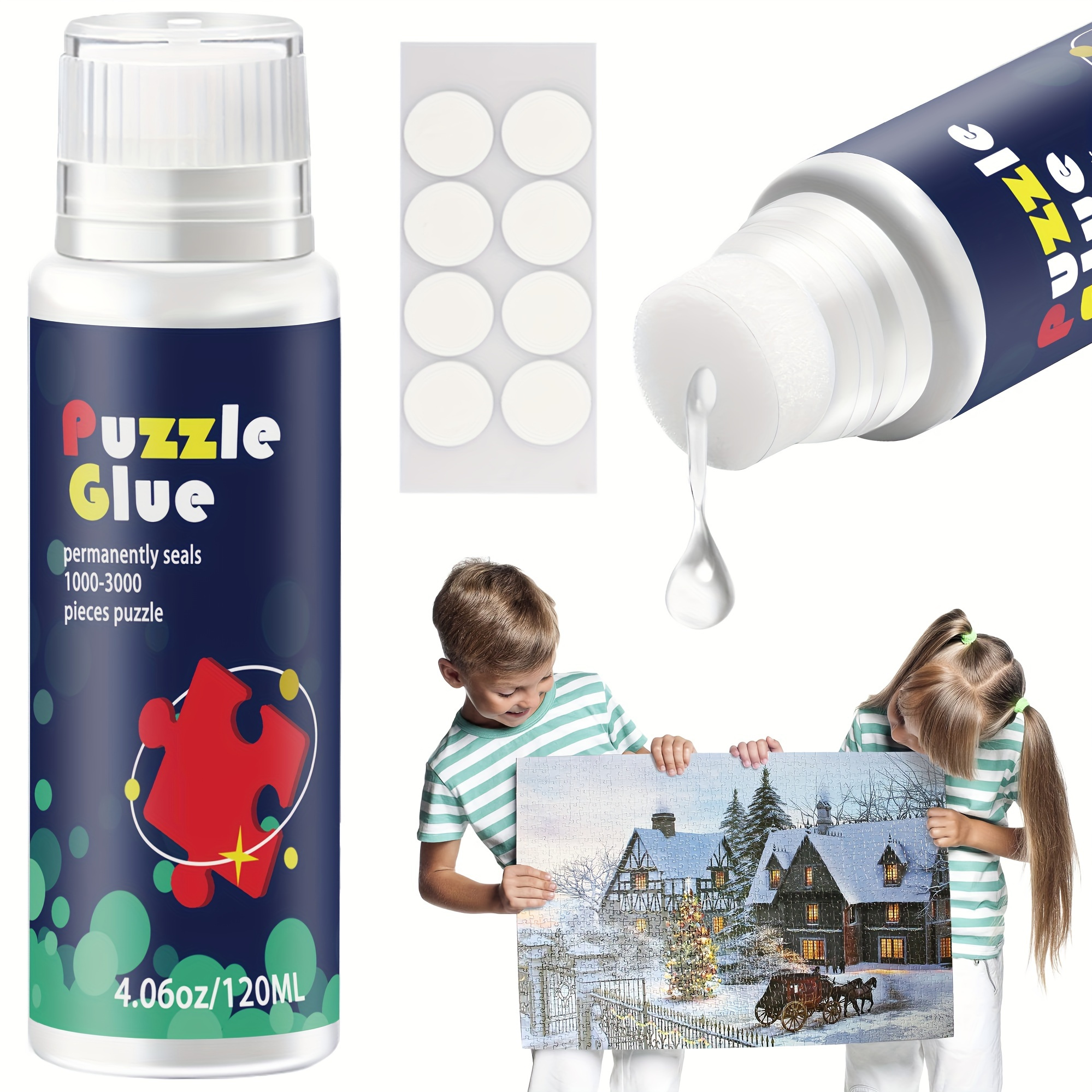 Great Choice Products 2 Pack 120Ml Jigsaw Puzzle Glue With New