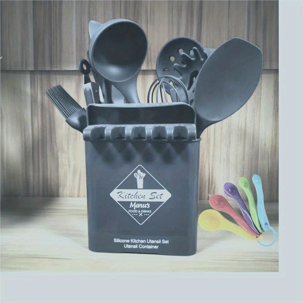 Silicone Kitchenware Cooking Utensils Set Non-stick Cookware - Order Ninja  Shopping