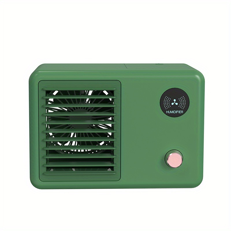 1pc mini spray fan humidifier usb air conditioner fan desktop cooler details 0