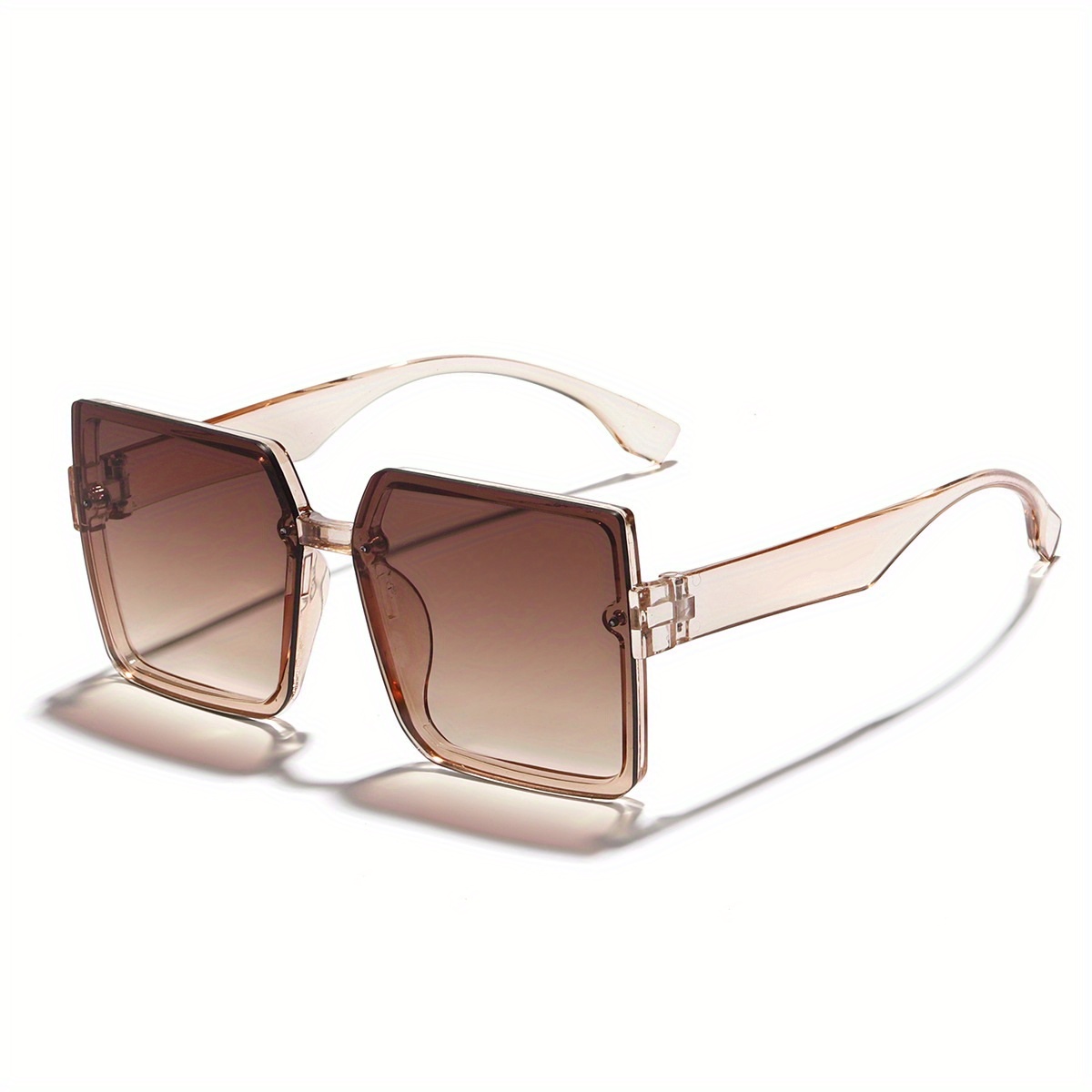  Gafas de sol hip-hop de marco pequeño para hombres y mujeres, gafas  de sol cuadradas de pierna ancha con personalidad retro (color F, tamaño:  1) : Ropa, Zapatos y Joyería