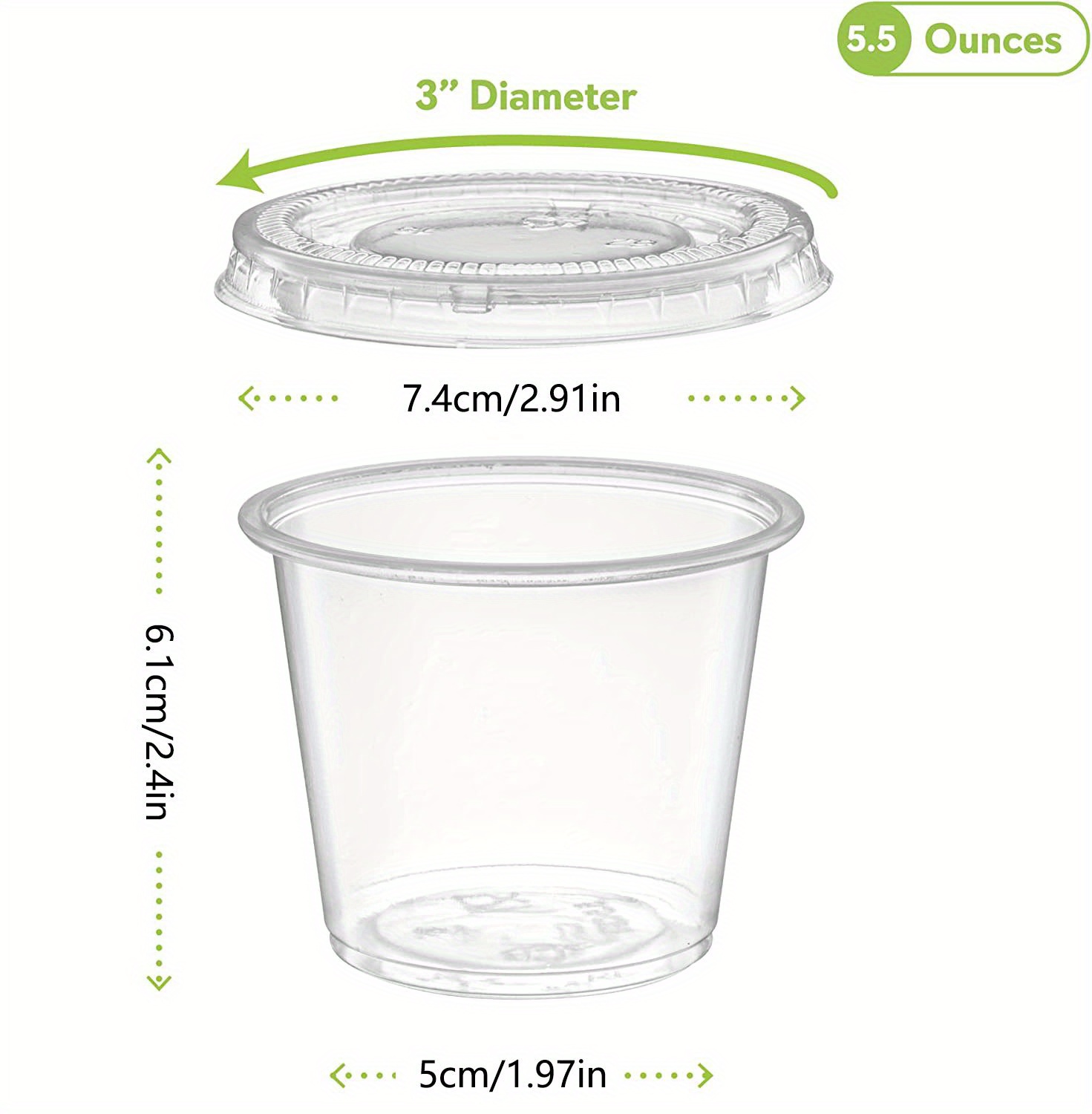 Disposable Clear Cups With Lids Mini Cups For Sauces - Temu