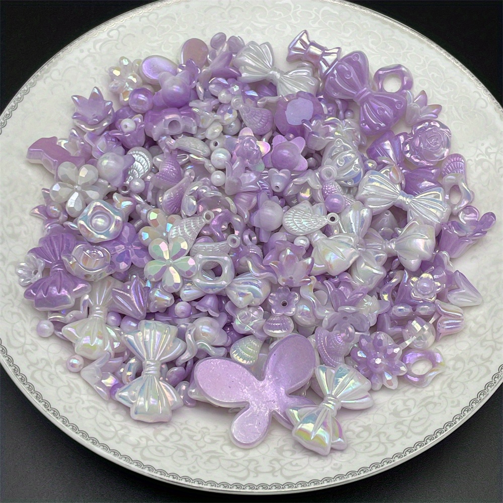 30G Colorful Mixed Bow Flower Shell Shape Loose Beads