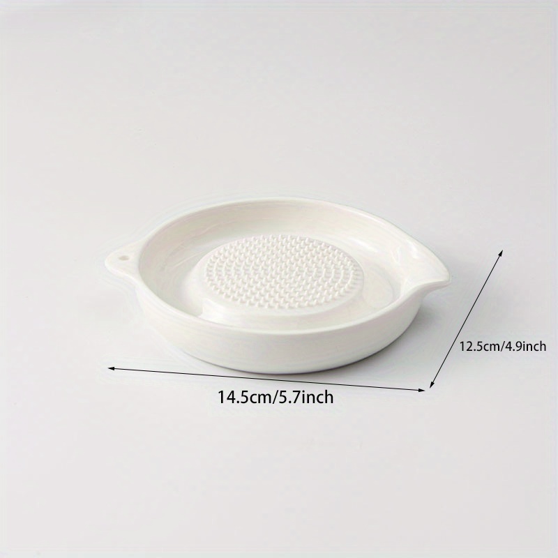 White Ceramics Grater Plate Grinding Tool Ceramic Hand Grinding Disc  4.37*3.62*0.8 Inch Ginger Puree Grinder Garlic - AliExpress