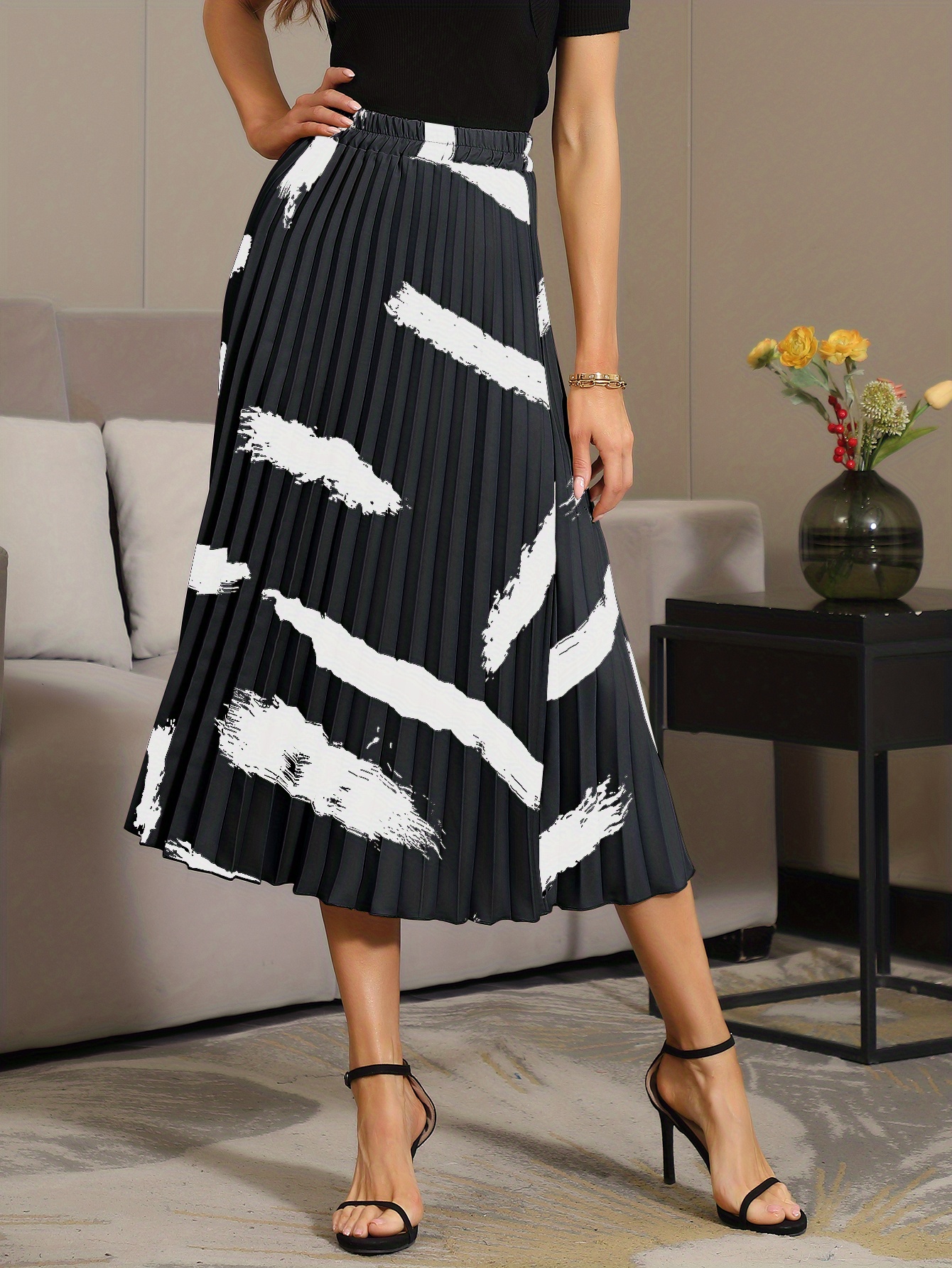sachin and babi light blue dress Buy Summer Cotton Skirt, Casual Loose Skirts, Pleated Elastic Waist Skirt,  Flared Maxi Skirts, Customized Plus Size Skirt, Black Linen Skirt Online in  India