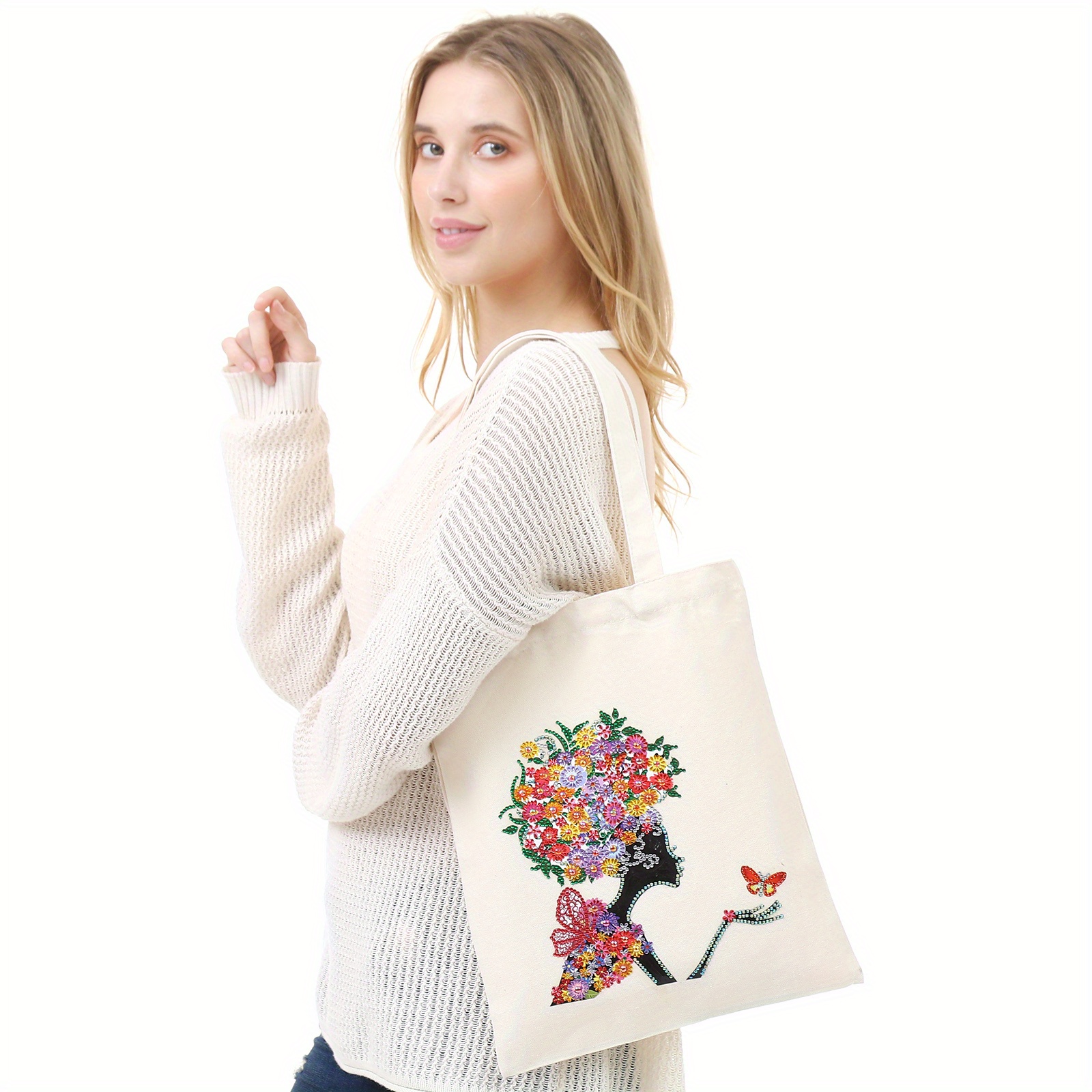 1pc Diamond Painting Kits For Adults Tote Bag With Handles Diamond Art Bags  Shopping Bags Merchandise Bags For Women, Shop Now For Limited-time Deals