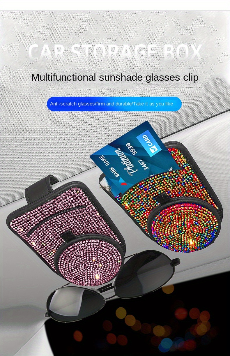 Perforación En Caliente Soporte Para Gafas De Coche Clip - Temu Mexico
