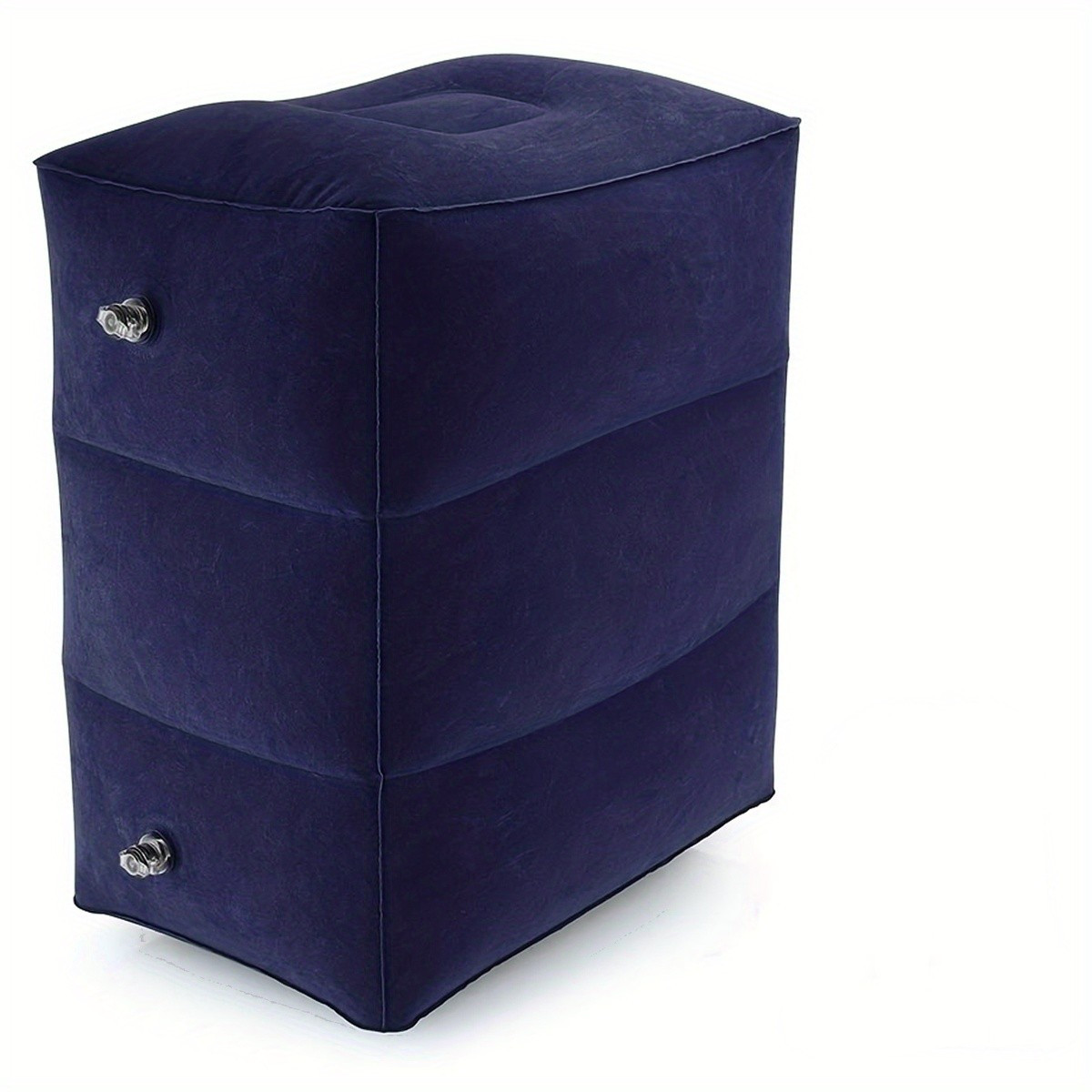 TEMU 1pc Of Flocked Inflatable Footrests, Suitable For Airplanes, Trains, And Cars, As Well As For Napping At The Office.