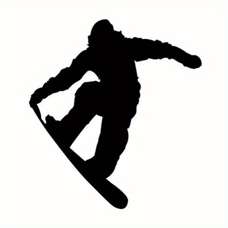 Autocollant Voiture Drôle Saut Ski Snowboarder Automobiles - Temu Canada