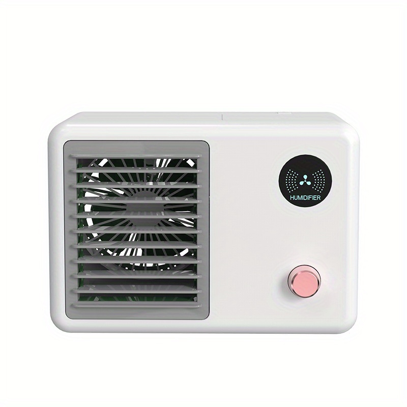 1pc mini spray fan humidifier usb air conditioner fan desktop cooler details 1