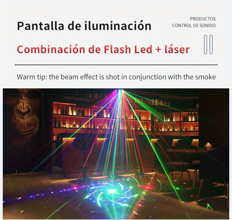 Luci a LED RGB attivate dal suono per DJ e discoteca, mini stroboscopico  con telecomando per bambini, compleanni, feste di karaoke, matrimoni,  bar[Classe energetica A+++] : : Strumenti Musicali