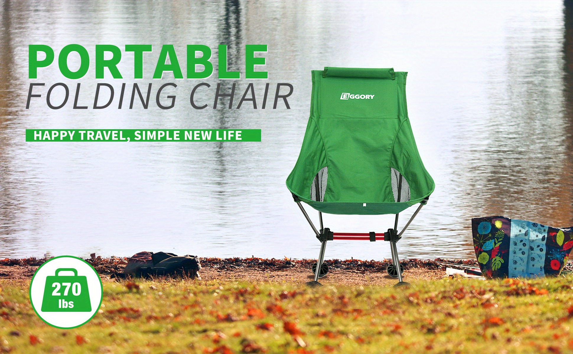 1pc Ultralight Folding Fishing Chair Portable And Durable With