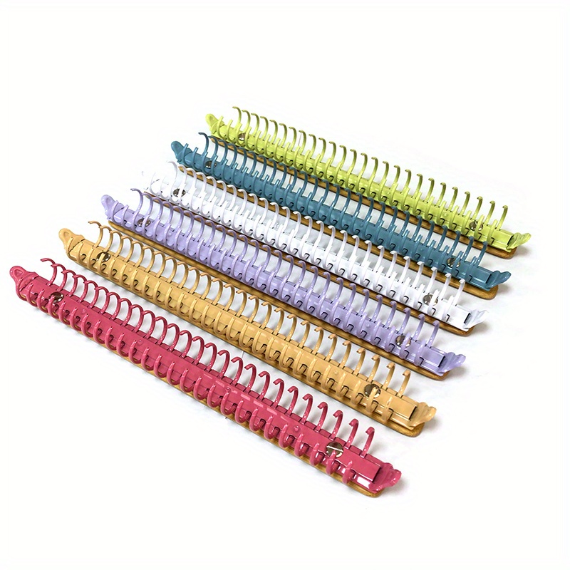 B5 colorful metal ring binder clips bamboo back panel 26 temu