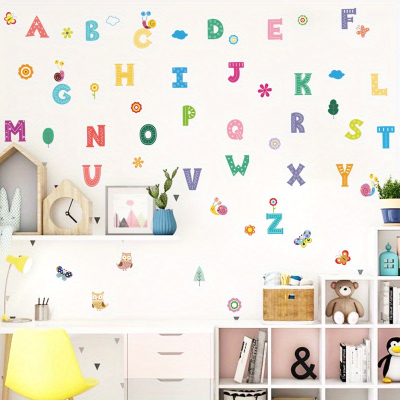 1 Set 26 Letter Wall Stickers, ABC Stickers Alphabet Decals, Animal  Alphabet Wall Decals, Classroom Wall Decals, ABC Wall Decals, Wall Letters  Sticker