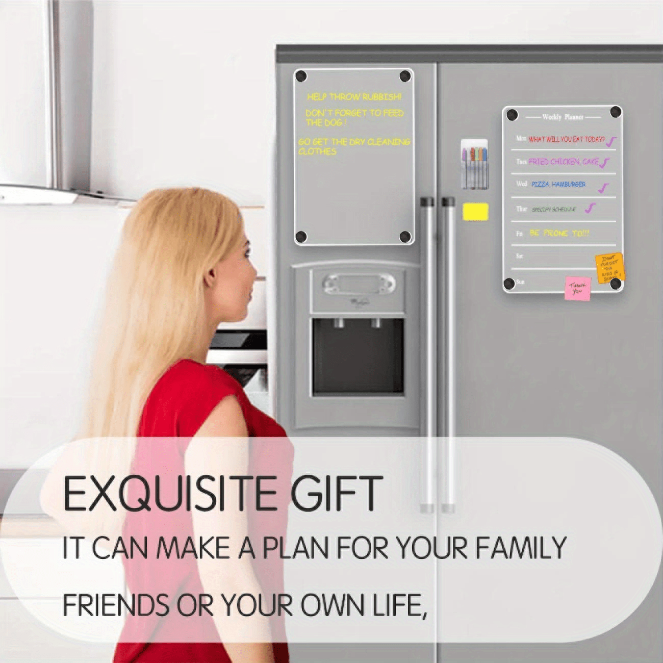 Clear Weekly Meal Planner Acrylic Board Acrylic Temu Australia