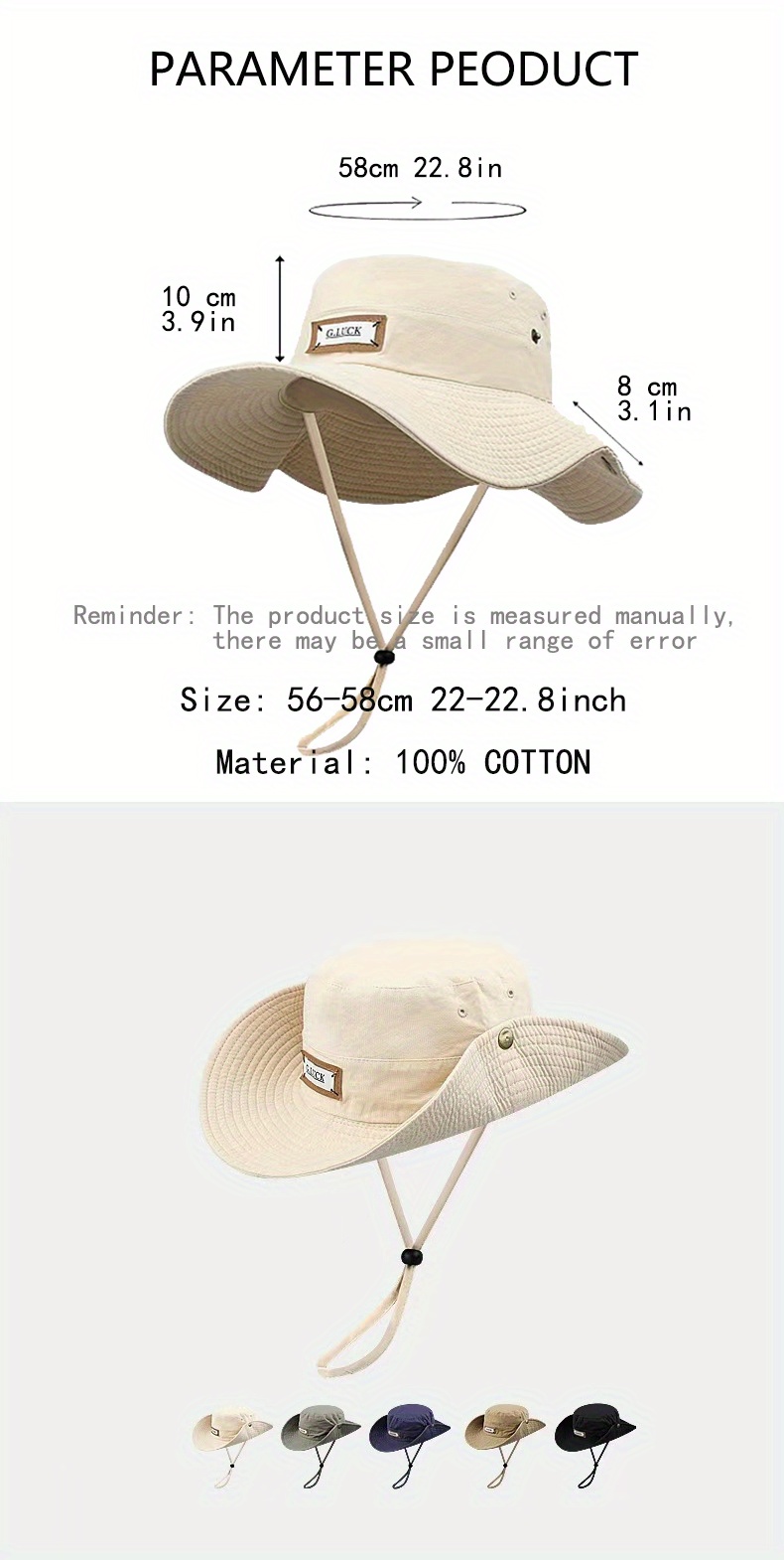 Good Luck Bucket Hats Fashion Sun Protection Wide Brim Hat Travel Hiking  Outdoor Hats For Men Women - Jewelry & Accessories - Temu