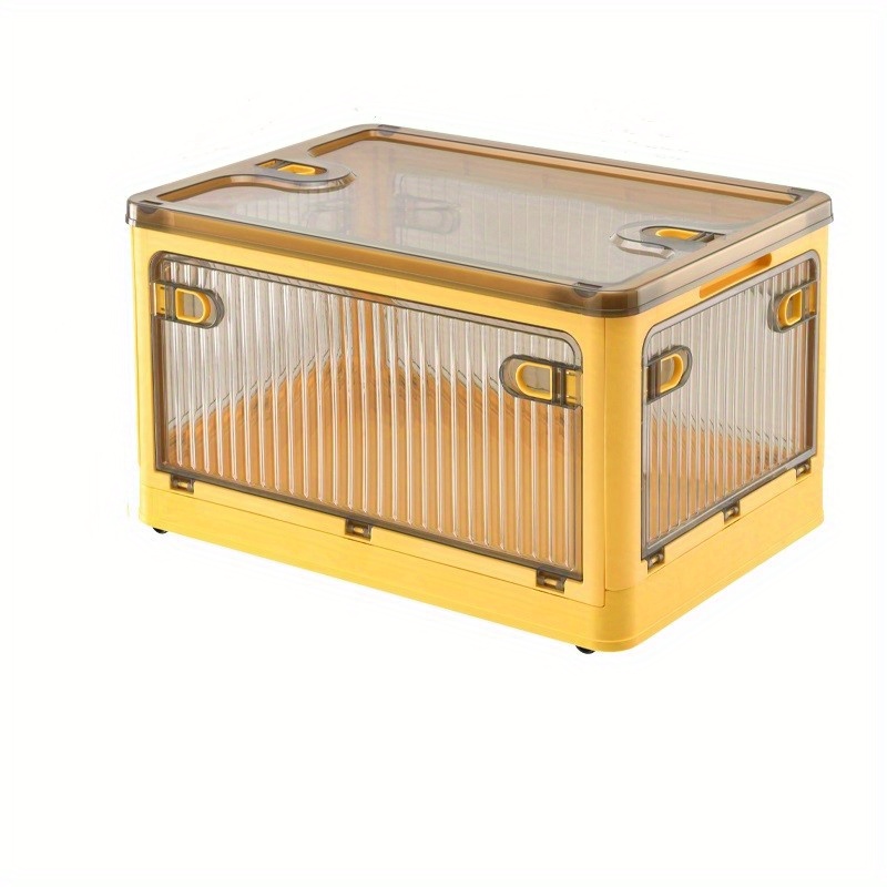 Transparent Yellow Acrylic 5-Sided Box