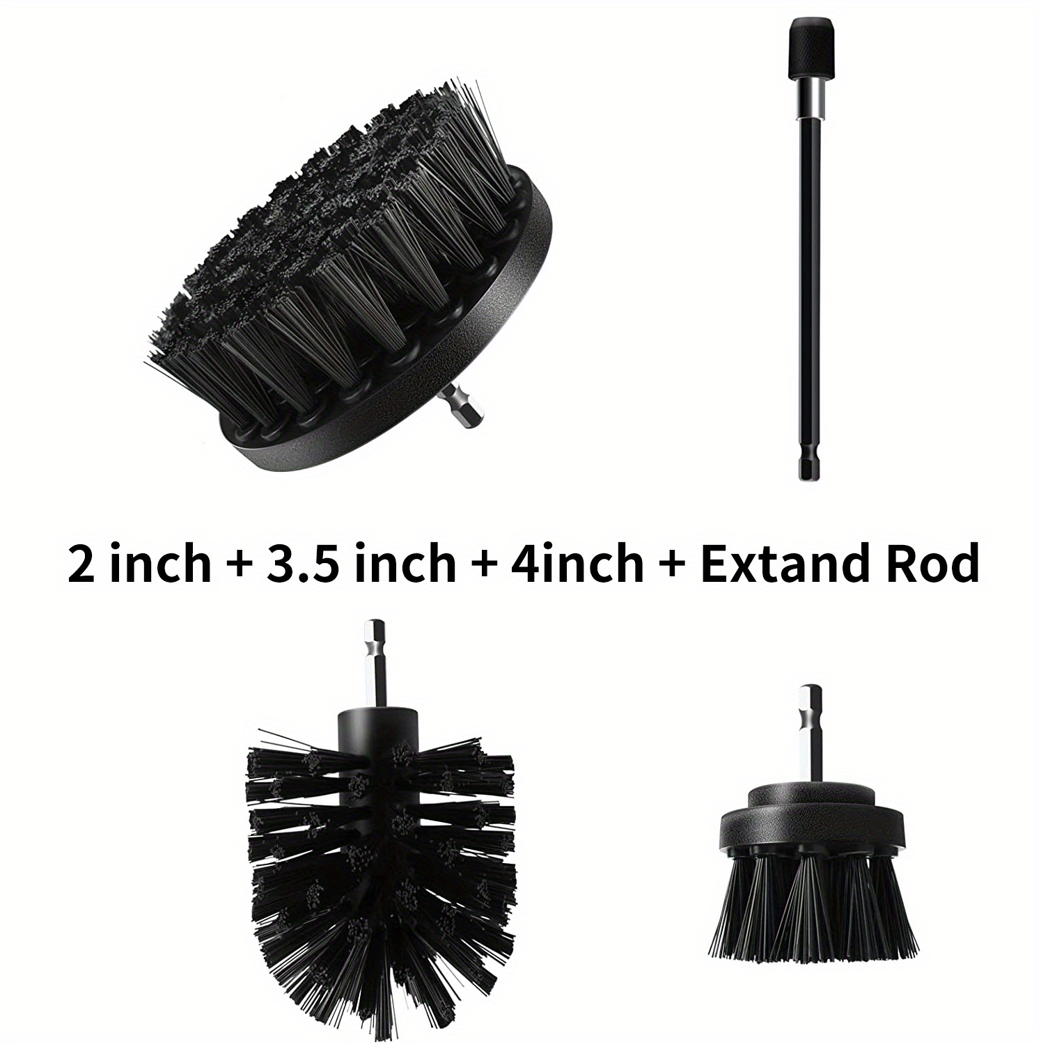 Juego De Accesorios De Cepillo De Taladro De 4 Piezas Para Limpiar Cuero Y  Tapicería Sofá Muebles De Madera Baño De Automóvil Limpieza Automática De  Ruedas 201214 De 8,49 €