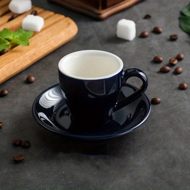 80ml Espresso Cup Small Coffee Cup and Saucer Milk Tea Cups Milk Mug Tea Mug  Coffee