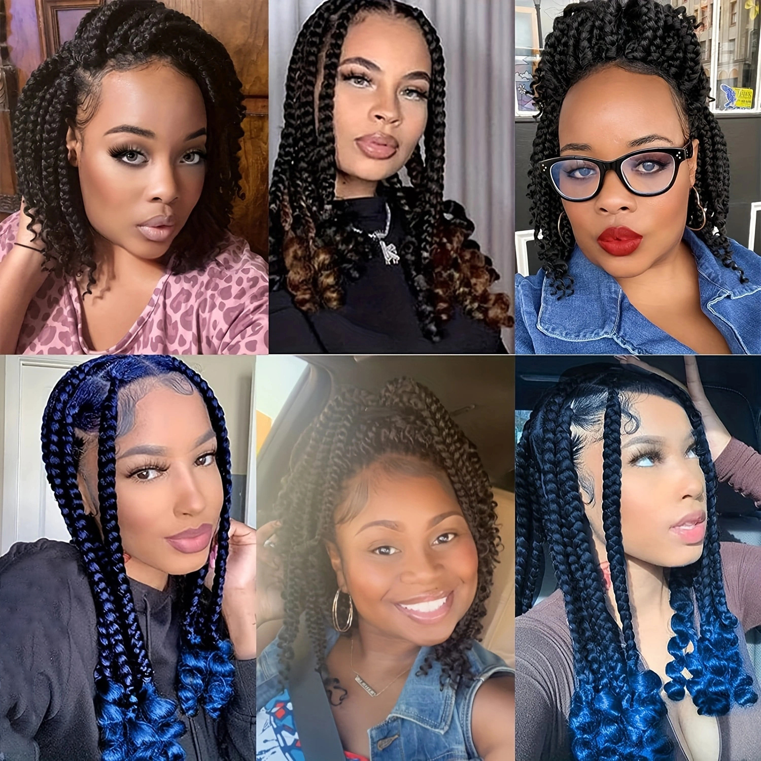 CROCHET BOX BRAIDS  How to Make Crochet Braids with Curly Ends