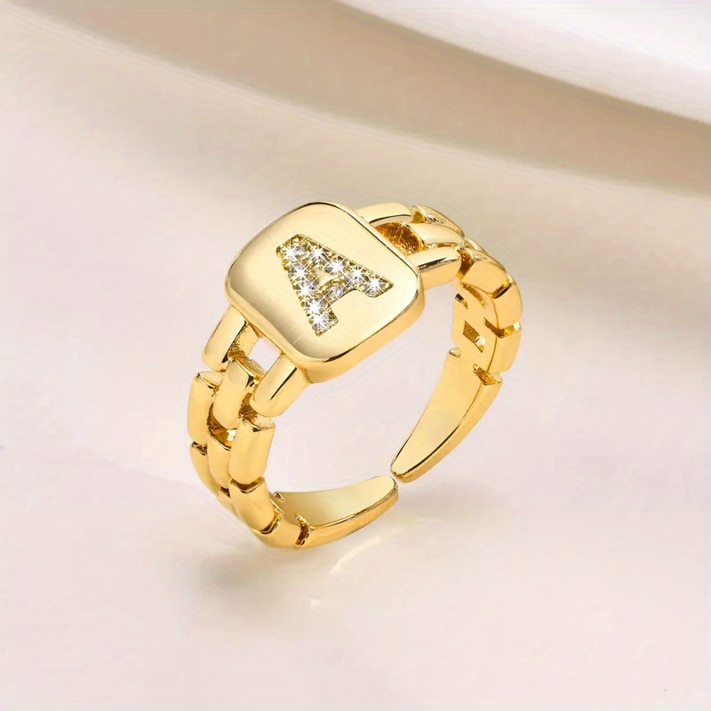 A letter clearance finger ring