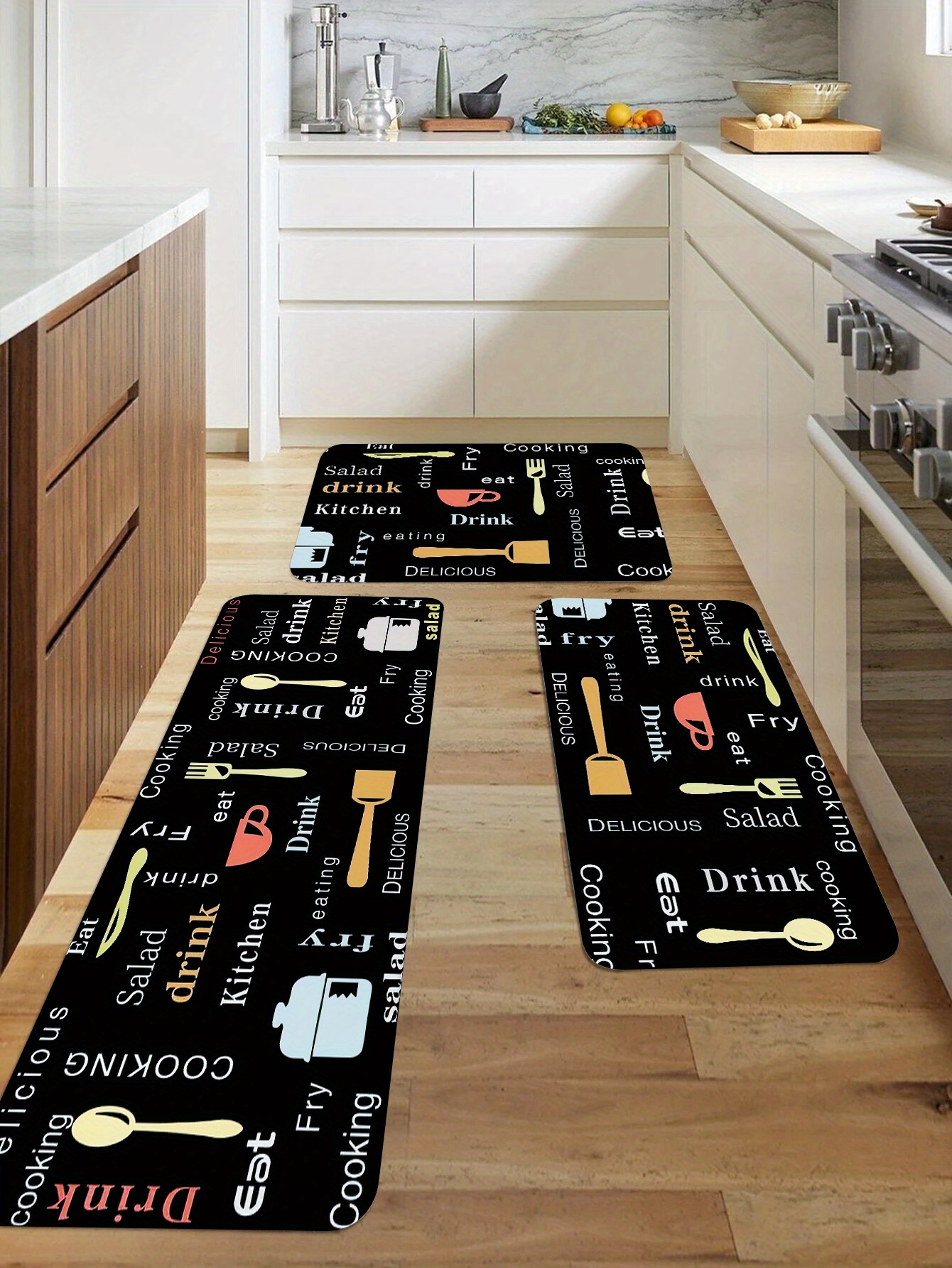 Soft Kitchen Rug Cushioned Anti fatigue Kitchen Rug Cartoon - Temu