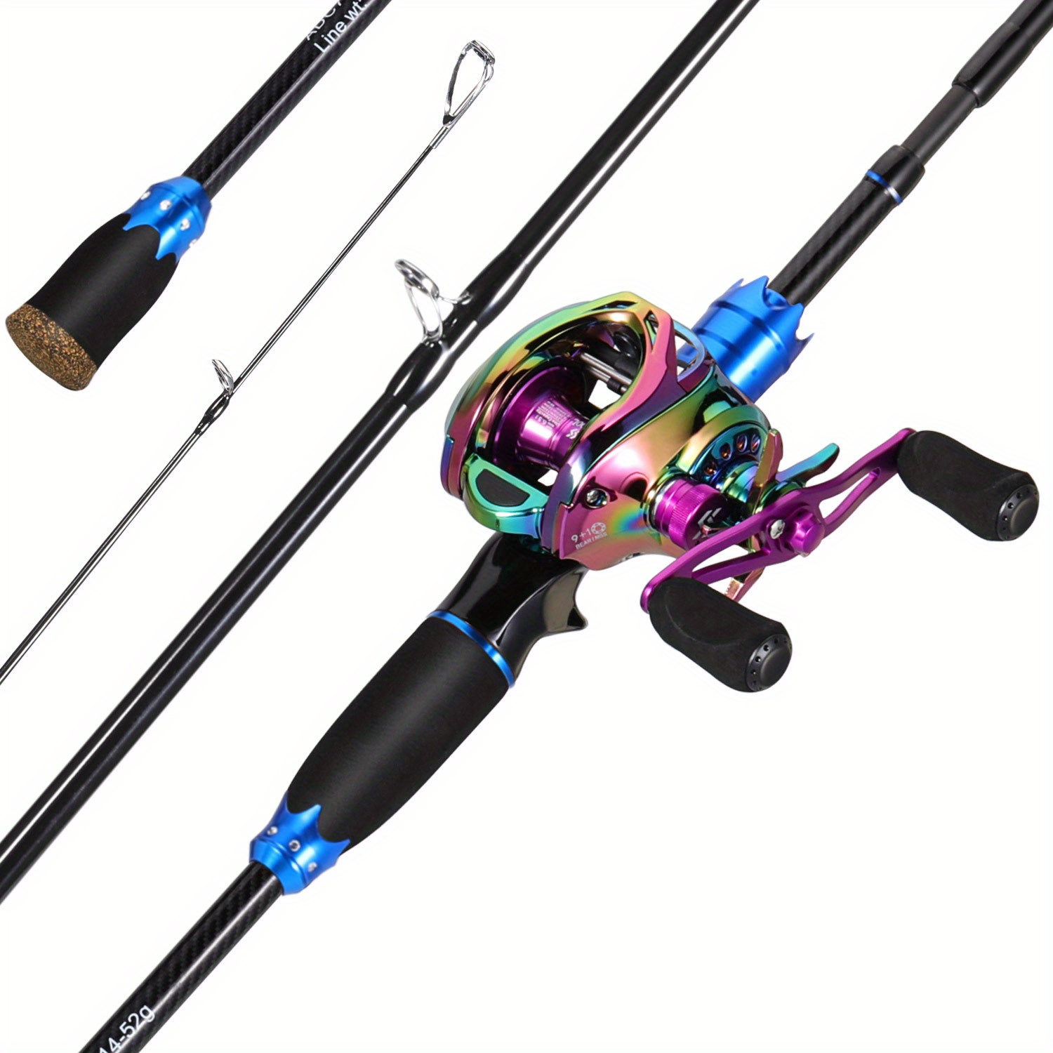 Fishing Rod Reel Lure Hook Connector Combos Casting Fishing - Temu