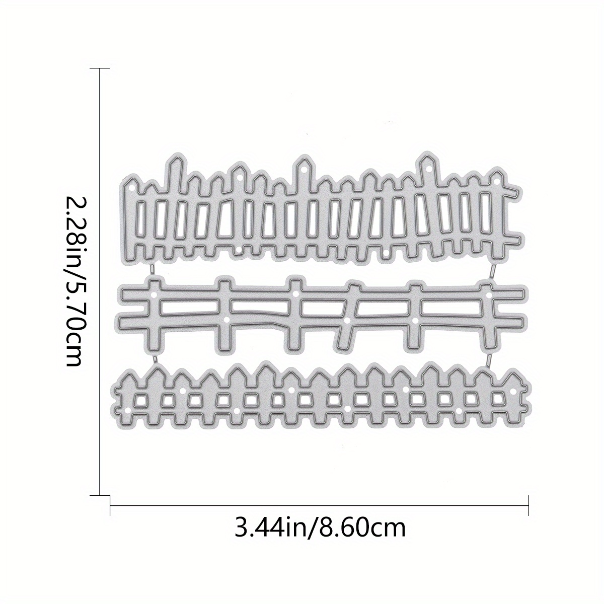 Fence Metal Cutting Dies For Diy Scrapbooking Albums Decorative Paper Cutting Embossing Tools Handmade Card Making Templates