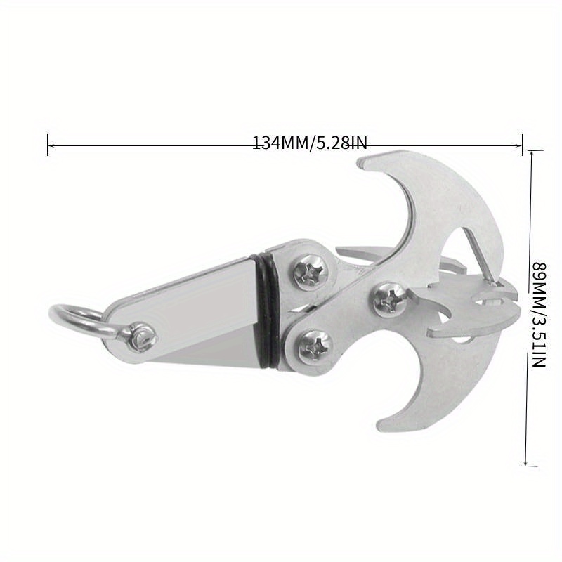 Stainless Steel Folding Grappling Hook Multifunctional Heavy Duty