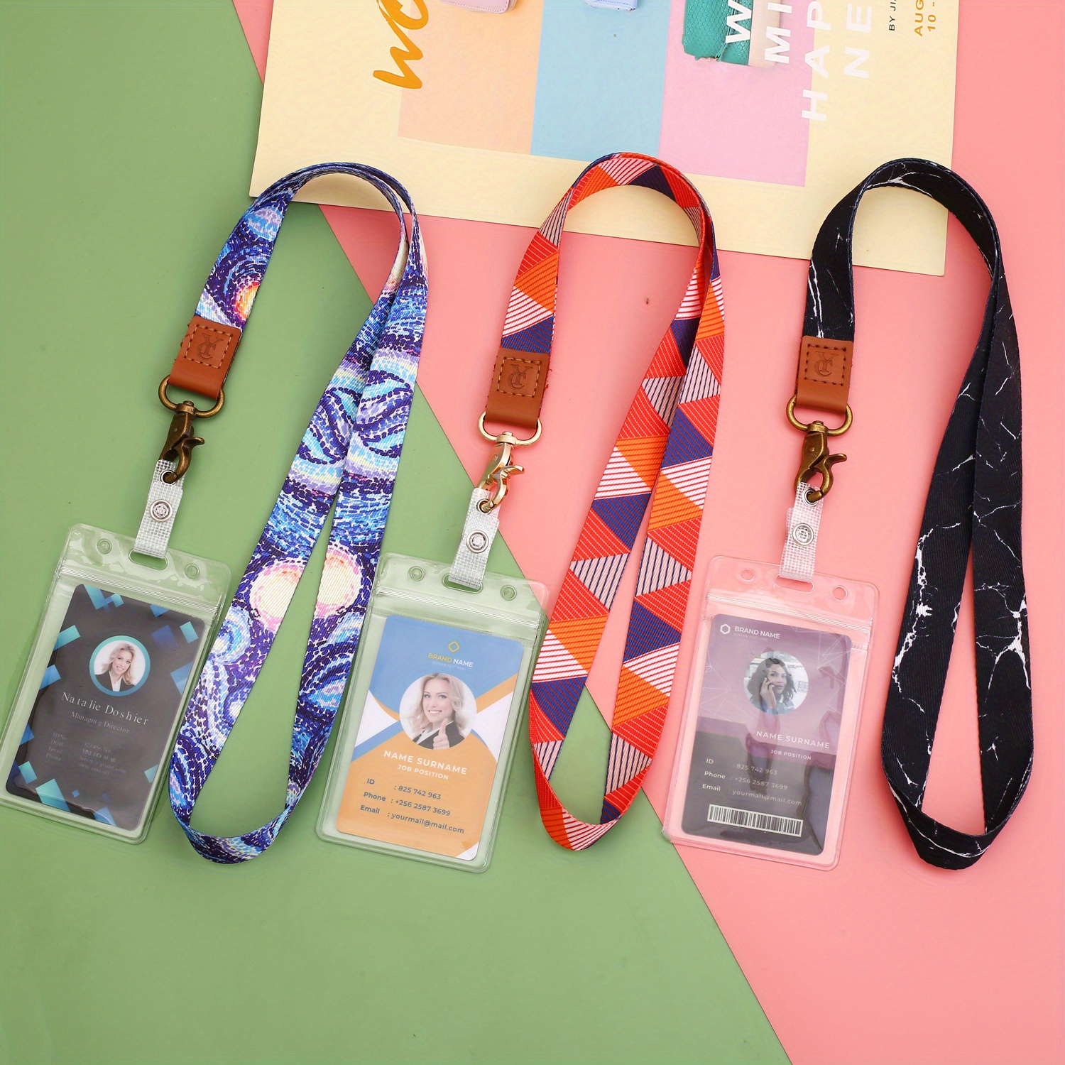 Waterproof Extra Thick Plastic Clear Badge Holders Lanyards Temu Australia