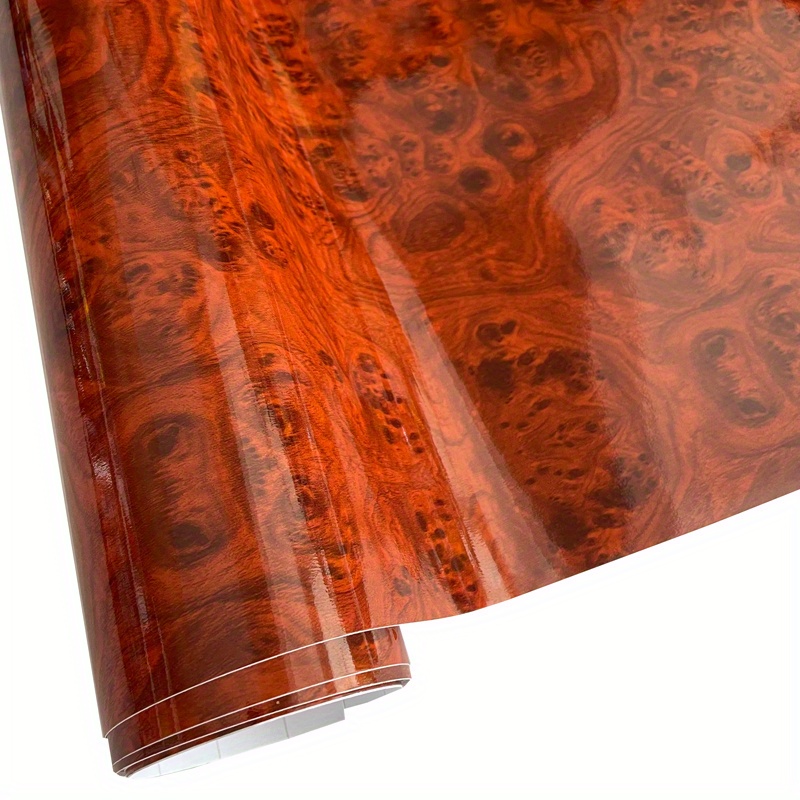 Glossy Wood Grain Textured Vinyl Wrap Film Self Adhesive Temu