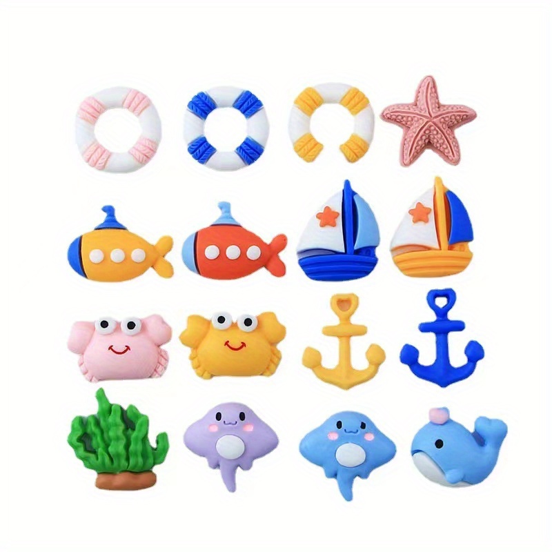 NQEUEPN 10pcs Star Phone Charms, Cute Resin Mobile Phone Case Accessories, Plastic, No Gemstone